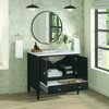 James Martin Vanities 36'' Vanity, Carbon Oak w/ 3 CM Arctic Fall Solid Surface Top 485-V36-CBO-3AF